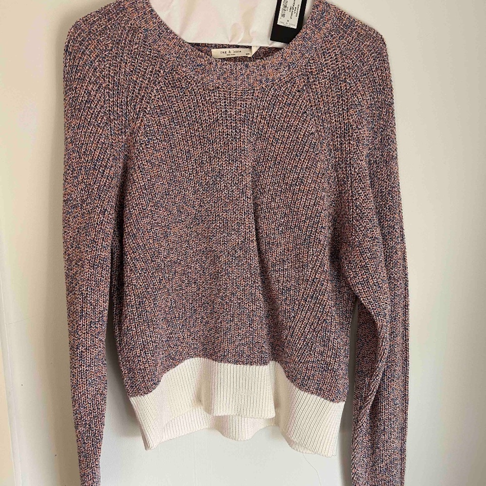 Rag & Bone Cotton Long Sleeve Sweater NWT Size Womens Med - Think Spring!
